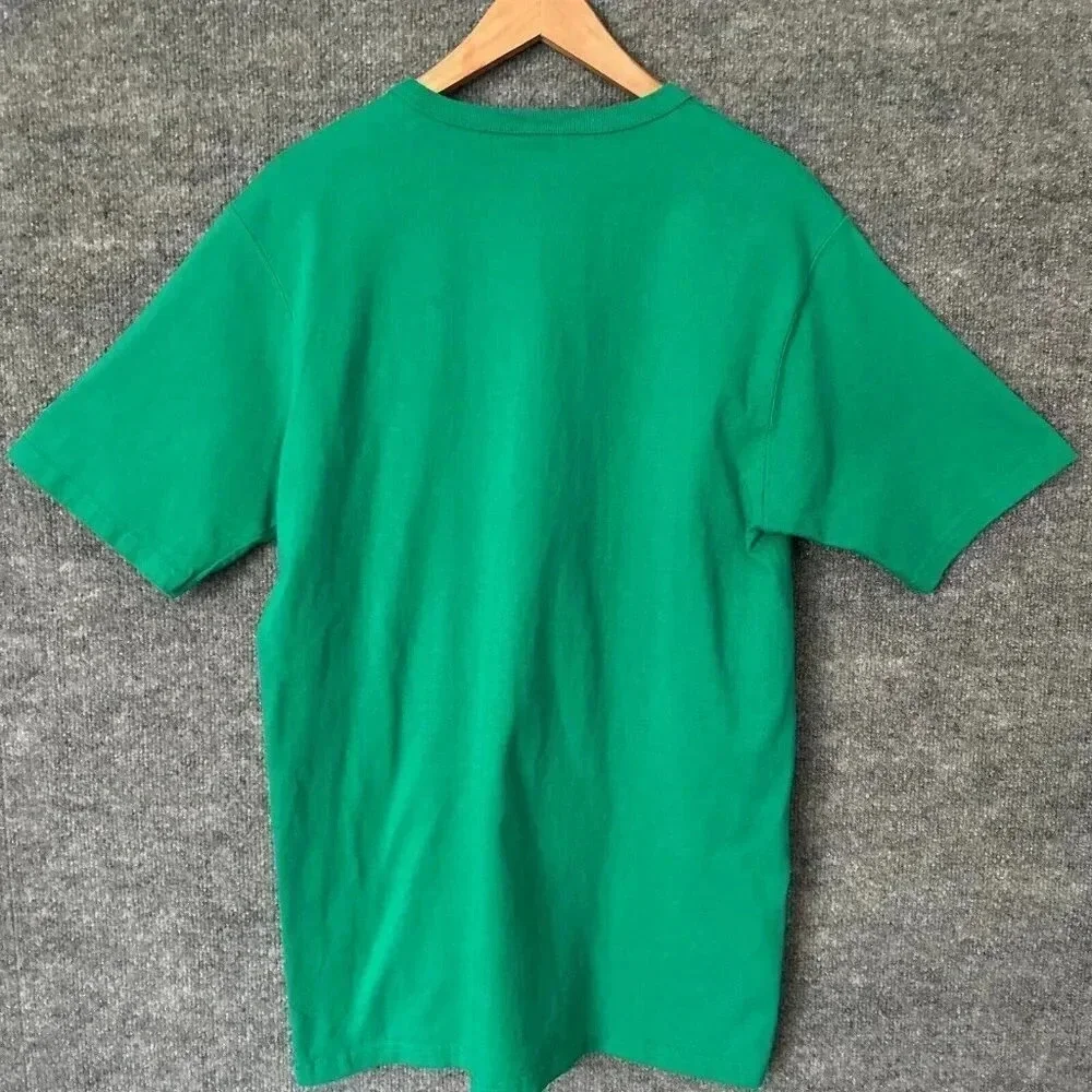 Champion Shirt Mens M/L Green Faded Embroidered Logo Casual Basic Summer Tee‎ - Picture 2 of 11